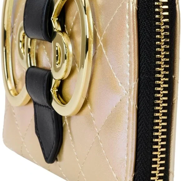 Loungefly Sanrio 50th Anniversary Gold Zip Around Wallet NWT - Picture 2 of 4